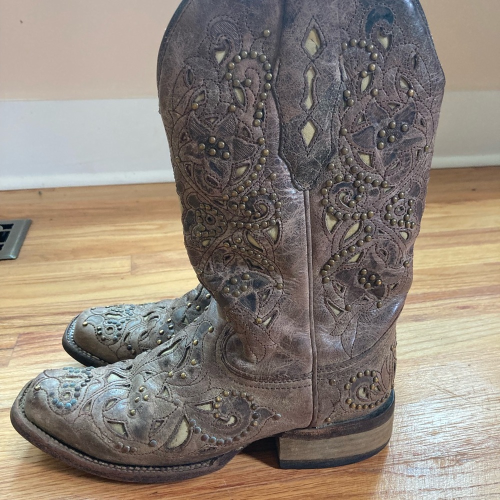 Square Toe Cowboy Western Boots